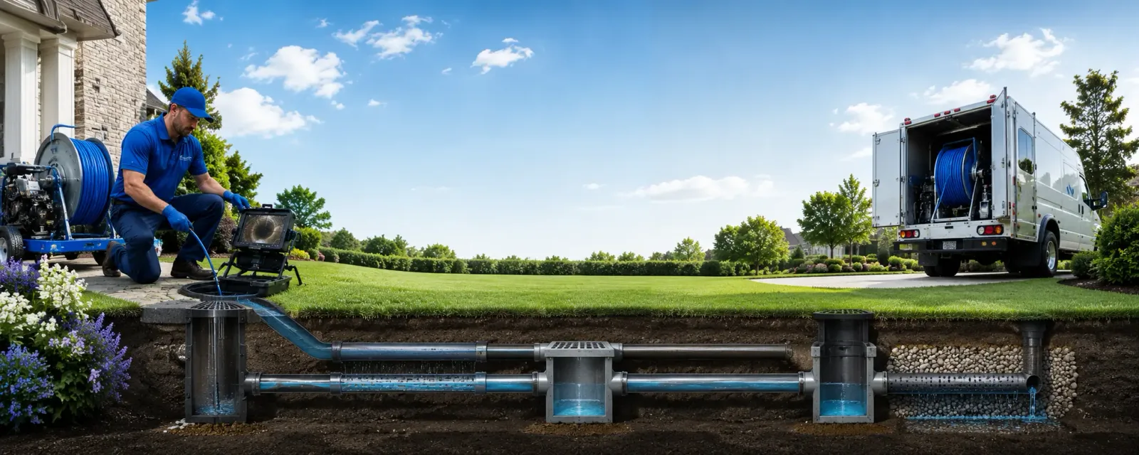 Outdoor drain cleaning information for Oak Hill, NY